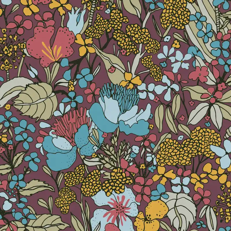 A.S. Creation Floral Impression 377563 Vliestapete Naturoptik 0.53 x 10.05 m Bunt Must-Have