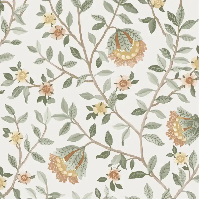 Schneller Versand Vliestapete B19904 Botanique Beige Blumen Vlies 0.53 x 10.05 m Ugépa