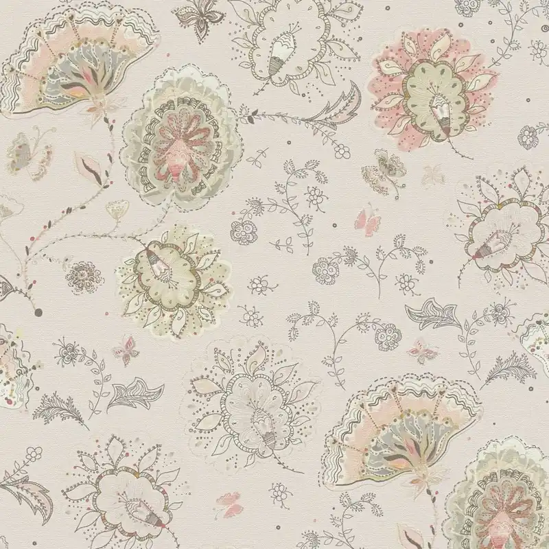 A.S. Creation House of Turnowsky 388994 Vliestapete Blumenoptik 10.05 x 0.53 m Beige Direktkauf