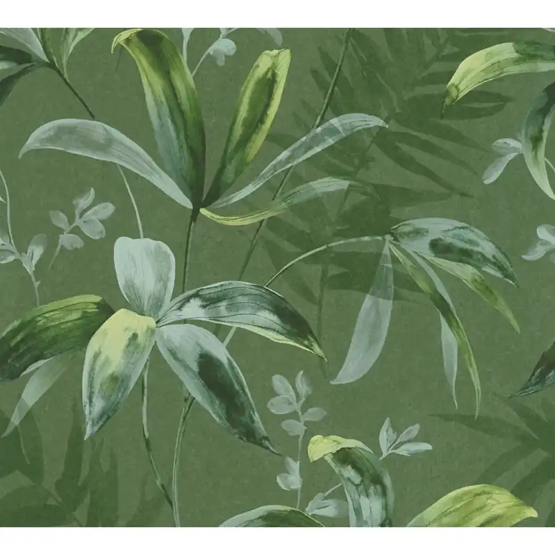 A.S. Creation Jungle Chic 377042 Vliestapete Naturoptik 0.53 x 10.05 m Grün Billig