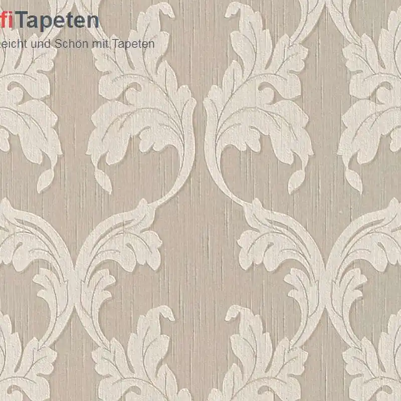 A.S. Creation Tessuto 956281 Vliestapete Barock 0.53 x 10.05 m Beige Markenprodukt