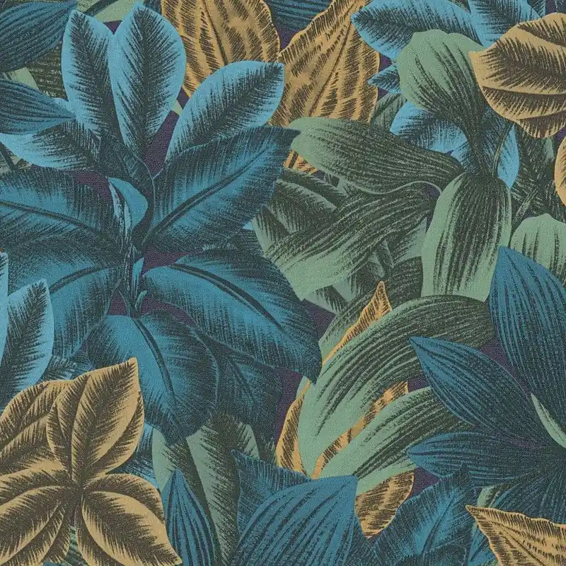 A.S. Creation Travel Styles 392221 Vliestapete Botanisch 10.05 x 0.53 m Blau Jetzt Kaufen