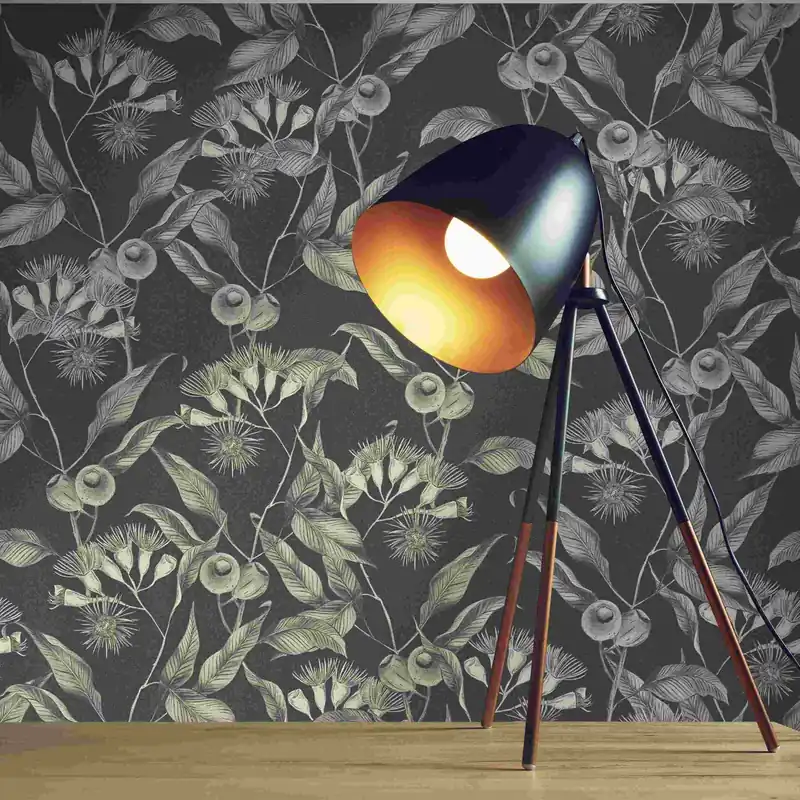 Neue Ware A.S. Creation Drawn Into Nature 394302 Vliestapete Bäume Blätter 10.05 x 0.53m Schwarz
