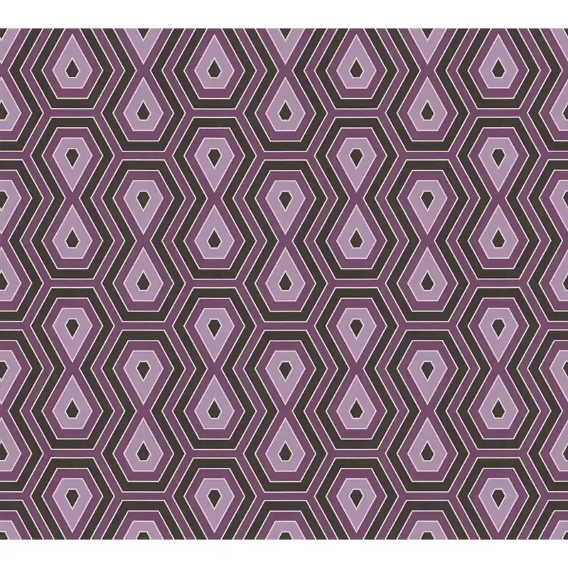 A.S. Creation Jungle Chic 377073 Vliestapete Vintage 0.53 x 10.05 m Schwarz Lila Geprüft