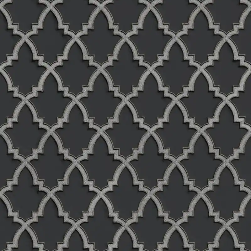 DesignID Wallstitch 120028 Vliestapete Vintage Retro 0.53 x 10.05 m Schwarz Markenprodukt