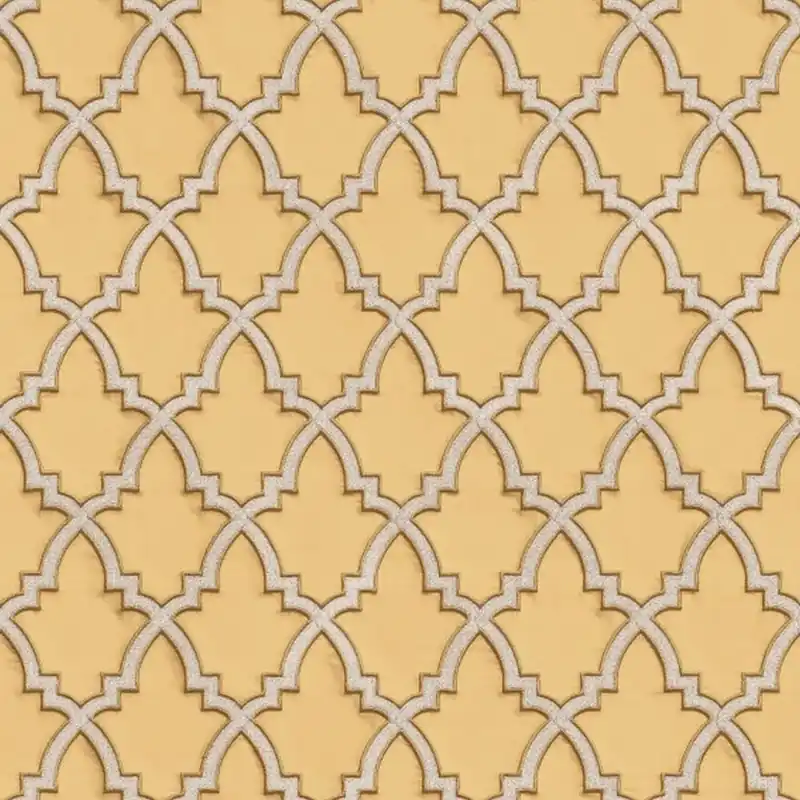 Sonderaktion DesignID Wallstitch 120025 Vliestapete Vintage Retro 0.53 x 10.05 m Gelb