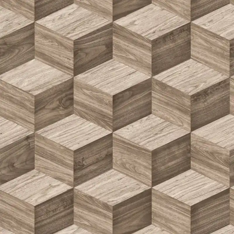 Sonderaktion DesignID NATURAL FAUX 2 232122 Vliestapete 3D Optik 0.53 x 10.05 m Braun