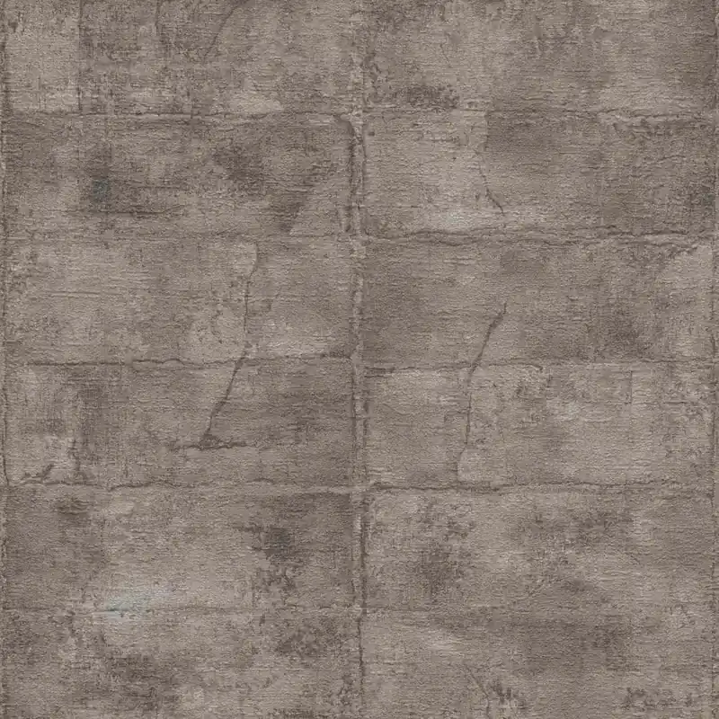 Rasch Concrete 520163 Vliestapete Steinoptik 0.53 x 10.05 m Schwarz Braun Markenprodukt