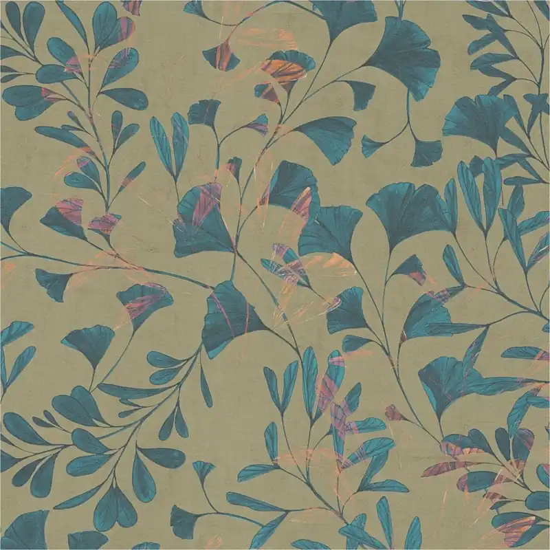 Vliestapete 782232 Mustertapete Braun Blau Muster Motive Floral Anna D Andrea A.S. Création Heißes Angebot