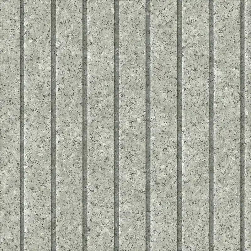 Aktuell Vliestapete M75304 Brut Grün Korkoptik, Streifen Vlies 0.53 x 10.05 m Ugépa
