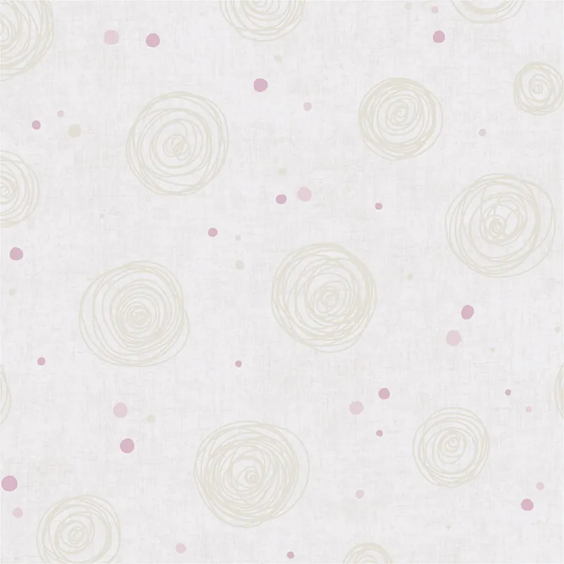 Vliestapete 771393 Beige Creme Muster Motive Tapete Kinderzimmer Lilly & Luis Kreise A.S. Création Echt