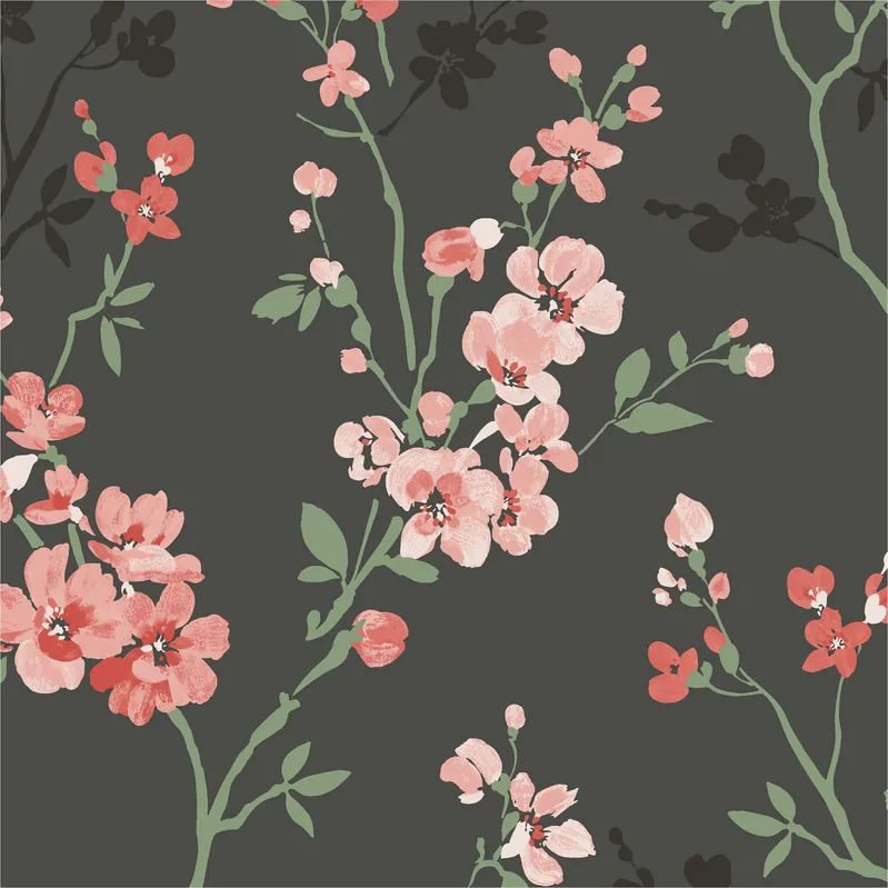 Bestpreis Vliestapete A70001 Blumen / Floral 0.53 x 10.05 m Omura Grandeco