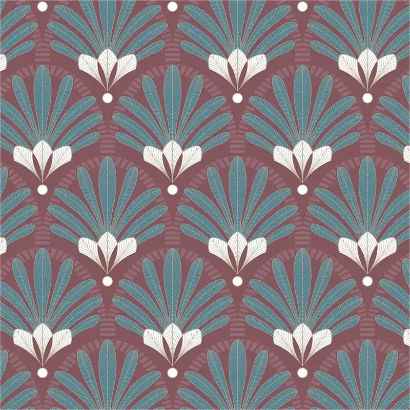 Vliestapete M53310 Elegance Rot Art Deco Medaillon Vlies 0.53 x 10.05 m Ugépa Finale Aktion