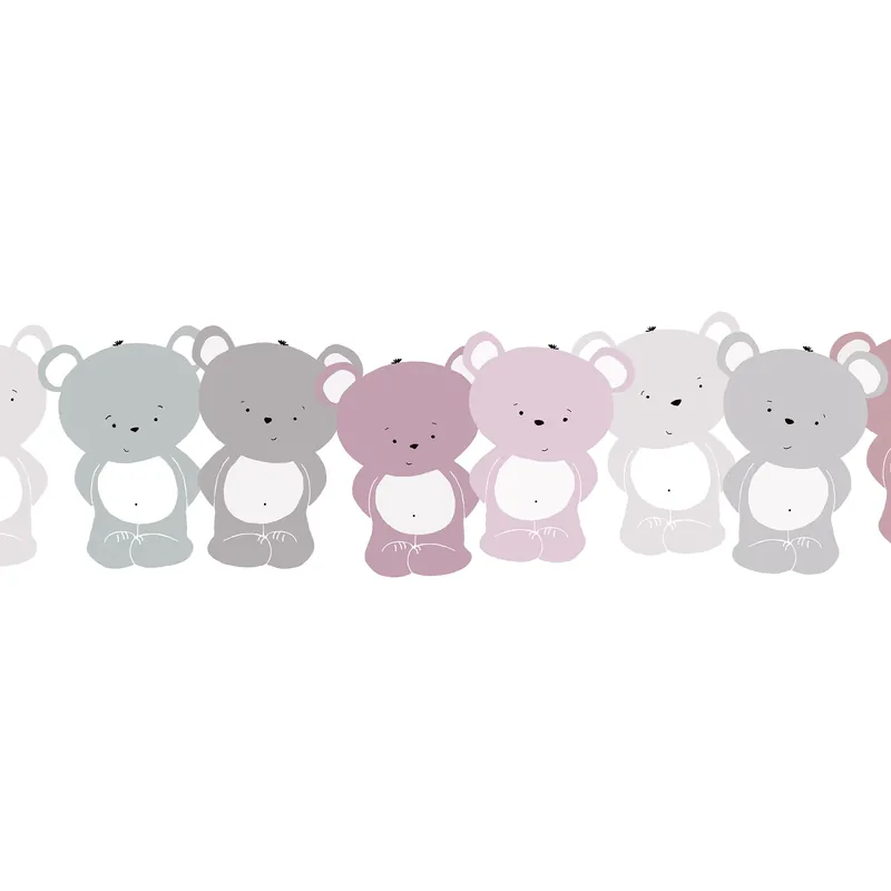 Direktkauf A.S. Creation Lovely Kids 403739 Bordüre Kinderzimmer 5 x 0.155 m Rosa
