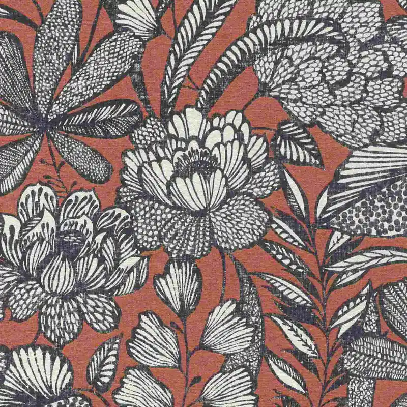 Meistverkauft Rasch Lirico 555370 Vliestapete Botanisch 0.53 x 10.05 m Blau Rot