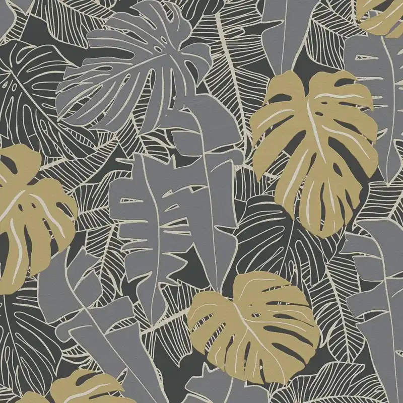 A.S. Creation House of Turnowsky 389051 Vliestapete Botanisch 10.05 x 0.53 m Schwarz Ausverkauf