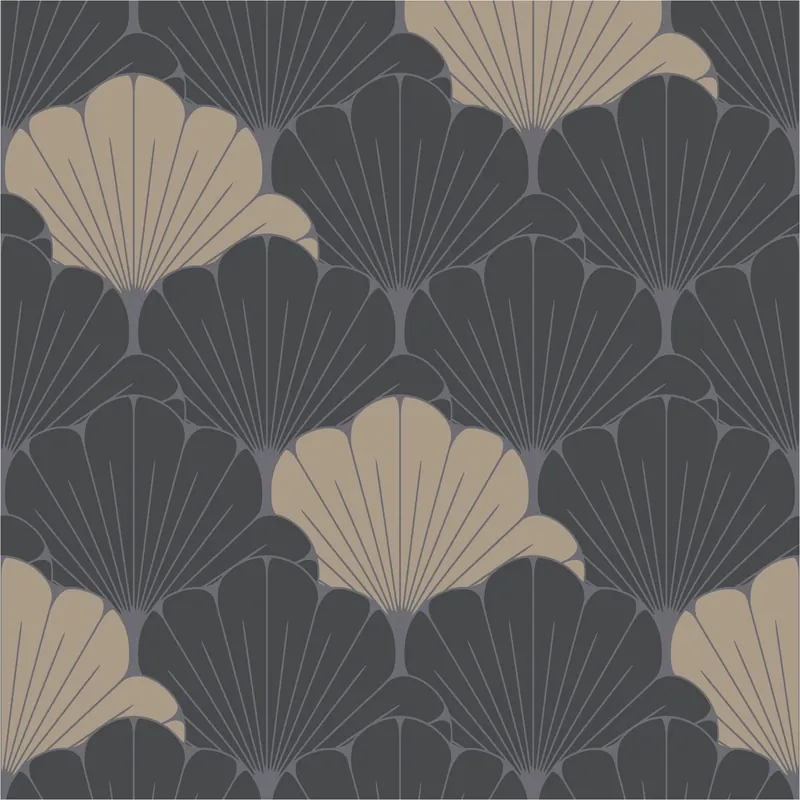 Markenprodukt Vliestapete M64009 Elegance Schwarz Blumen Vlies 0.53 x 10.05 m Ugépa
