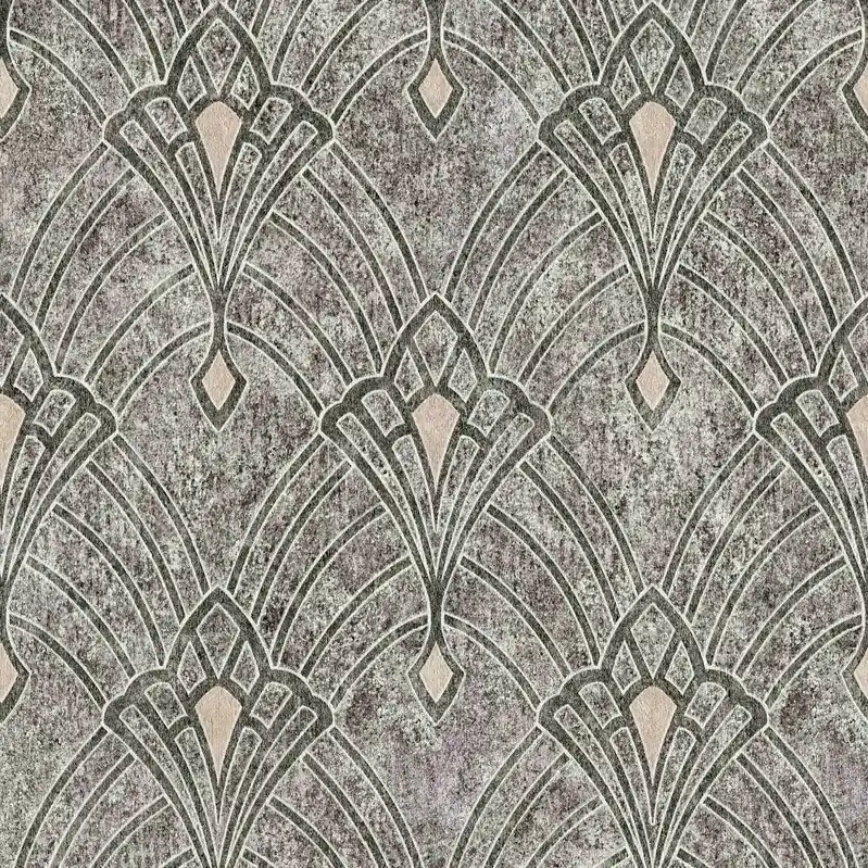 Beliebt A.S. Creation Mata Hari 380944 Vliestapete Barock 0.53 x 10.05 m Grau Schwarz Beige