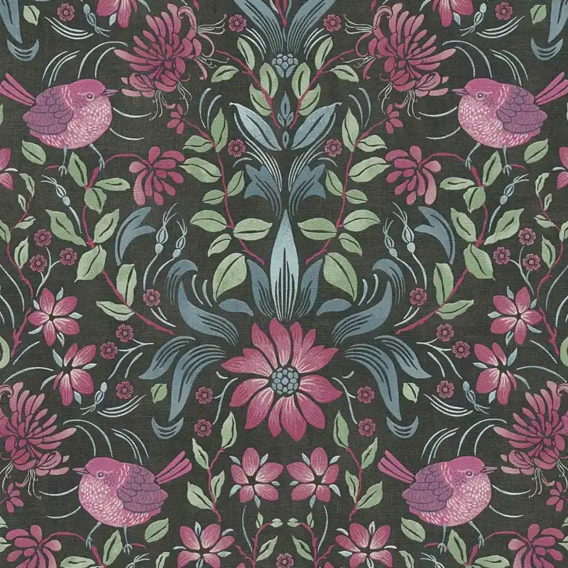 Schneller Versand A.S. Creation Maison Charme 390751 Vliestapete Blumenoptik 10.05 x 0.53 m Schwarz