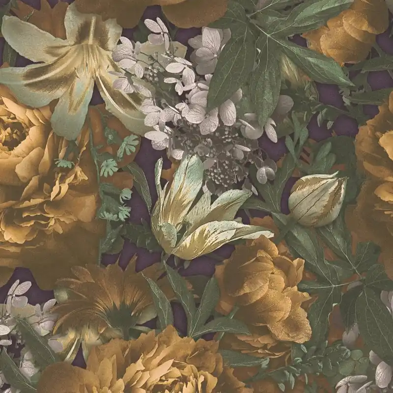 Markenprodukt A.S. Creation PintWalls 385092 Vliestapete Blumenoptik 0.53 x 10.05 m Gelb