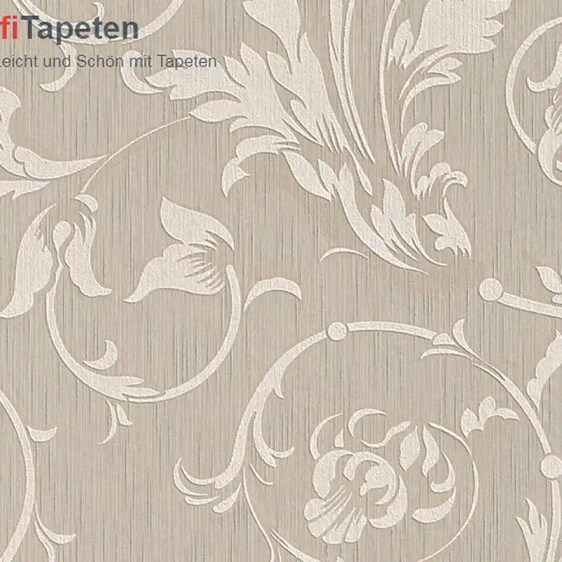 A.S. Creation Tessuto 956331 Vliestapete Blumenoptik 0.53 x 10.05 m Beige Begrenztes Angebot