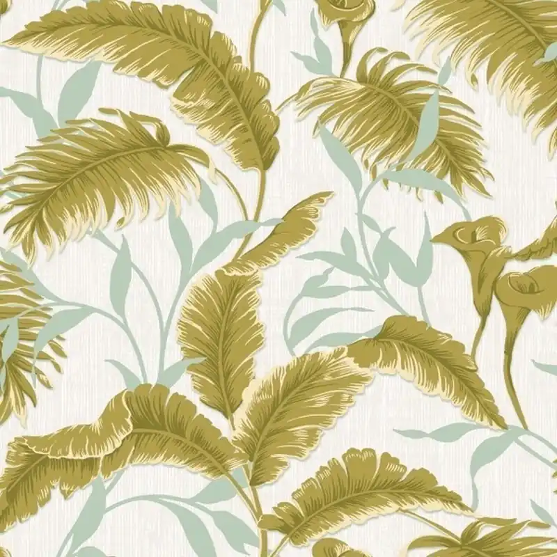 DesignID VERDE 2 219176 Vliestapete Blumenoptik 0.53 x 10.05 m Grün Zertifiziert