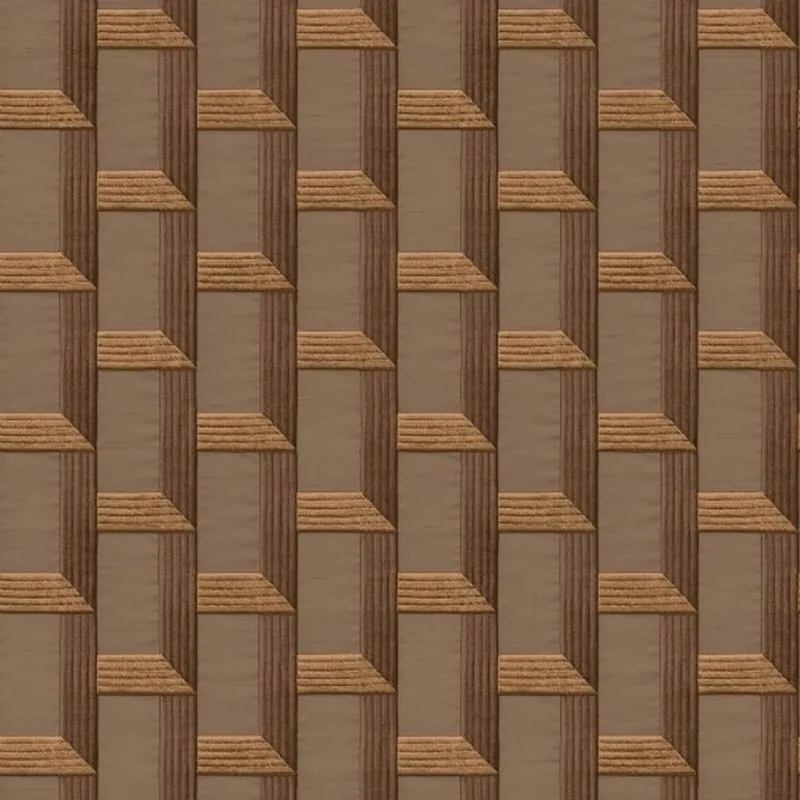 Sonderaktion DesignID Wallstitch 120074 Vliestapete 3D Optik 0.53 x 10.05 m Braun