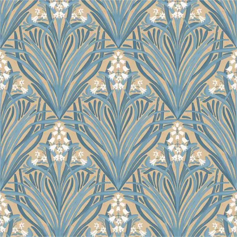 Vliestapete M66104 Elegance Grün Art Deco Blumen Vlies 0.53 x 10.05 m Ugépa Super-Preis