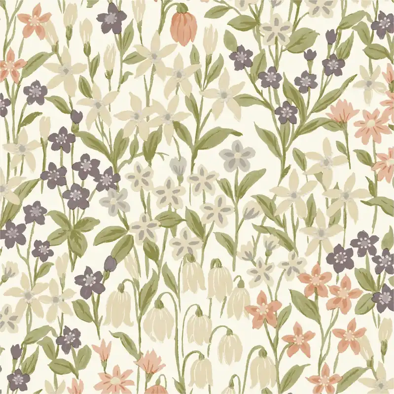 Meistverkauft Vliestapete A64101 Blumen / Floral 0.53 x 10.05 m Ciara Grandeco