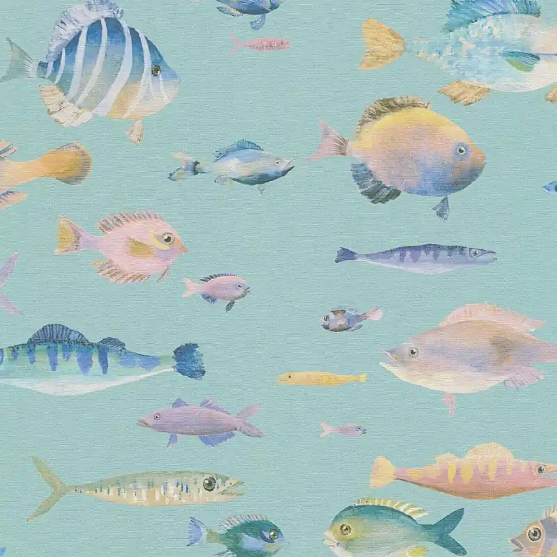 Vliestapete 396963 Blau Bunt Tiere PintWalls II A.S. Creation Super-Preis