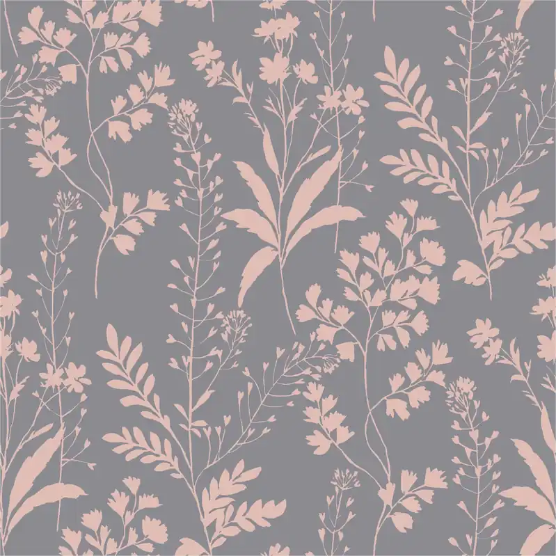Vliestapete M52803 Botanique Lila Blätter Vlies 0.53 x 10.05 m Ugépa Heißes Angebot
