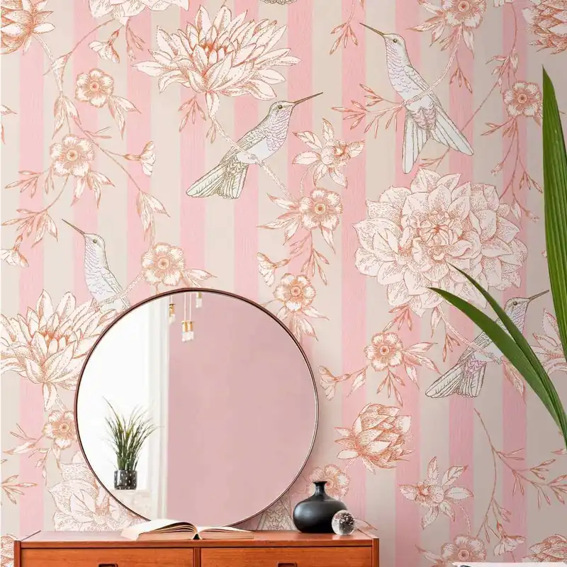 A.S. Creation Fototapete The Wall II 392021 Ein Motiv pro Rolle Botanisch Rosa Preis Gesenkt