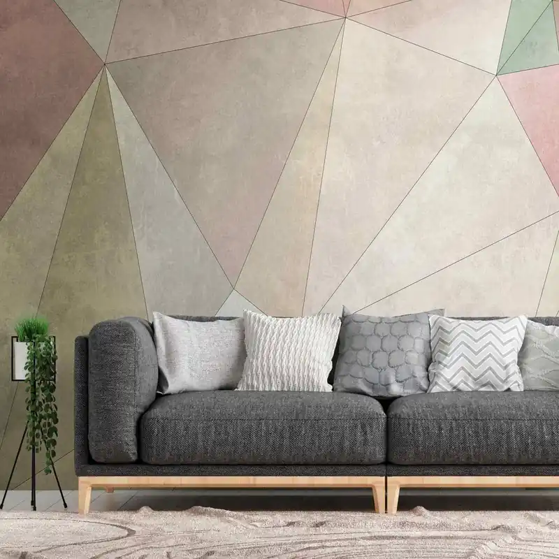 Geprüft A.S. Creation Fototapete The Wall 382861 Ein Motiv pro Rolle Geometrisch Bunt