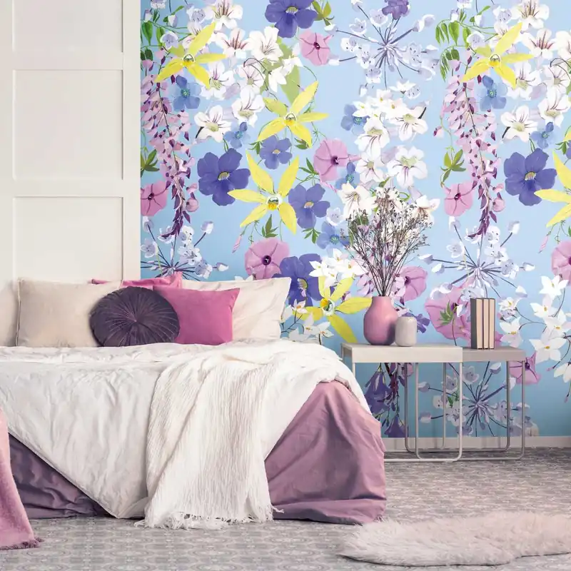 Neue Kollektion A.S. Creation Fototapete The Wall II 391961 Ein Motiv pro Rolle Blumenoptik Bunt
