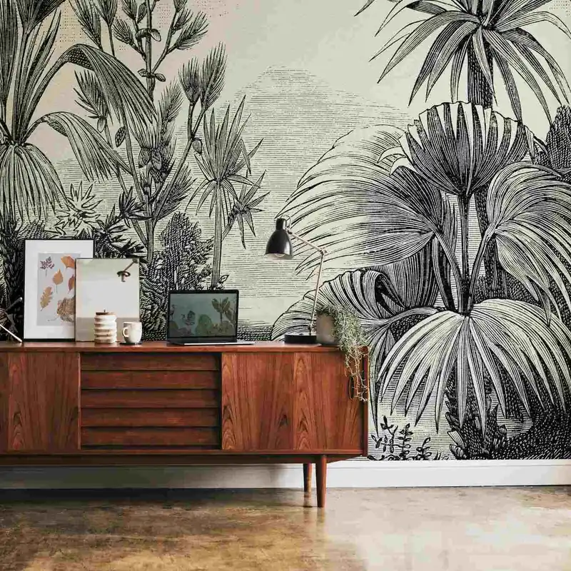 Sale A.S. Creation Fototapete The Wall 382351 Ein Motiv pro Rolle Dschungel Grau