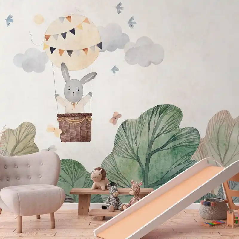 A.S. Creation Fototapete The Wall III 399051 Ein Motiv pro Rolle Kinderzimmer Beige Grün Preisknaller