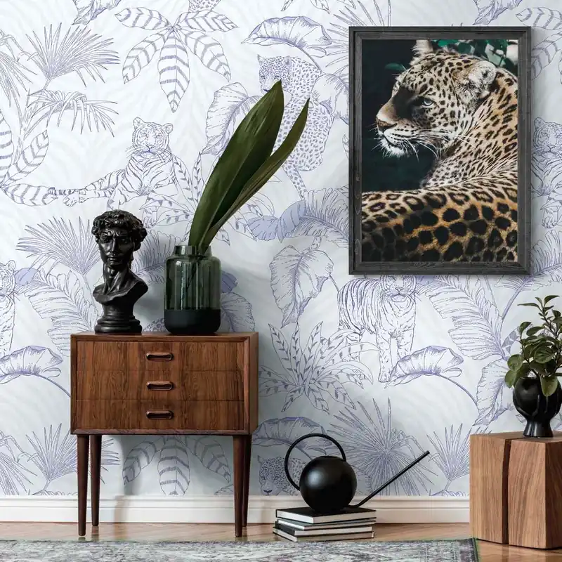 A.S. Creation Fototapete The Wall II 392031 Ein Motiv pro Rolle Dschungel Lila Knallerangebot
