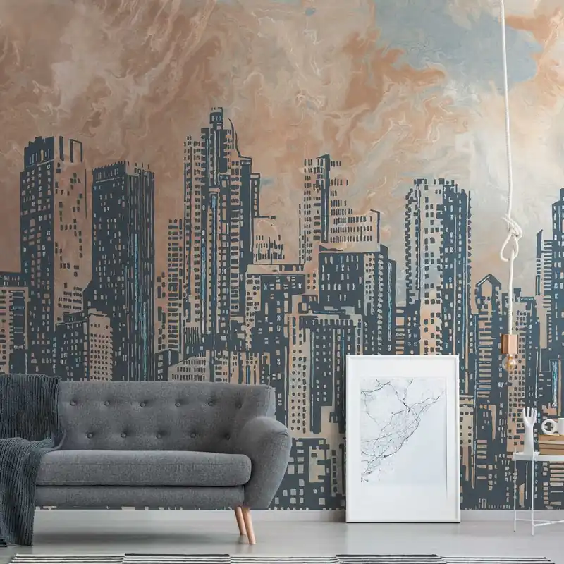 A.S. Creation Fototapete The Wall II 393331 Ein Motiv pro Rolle Architektur Orange Markenware