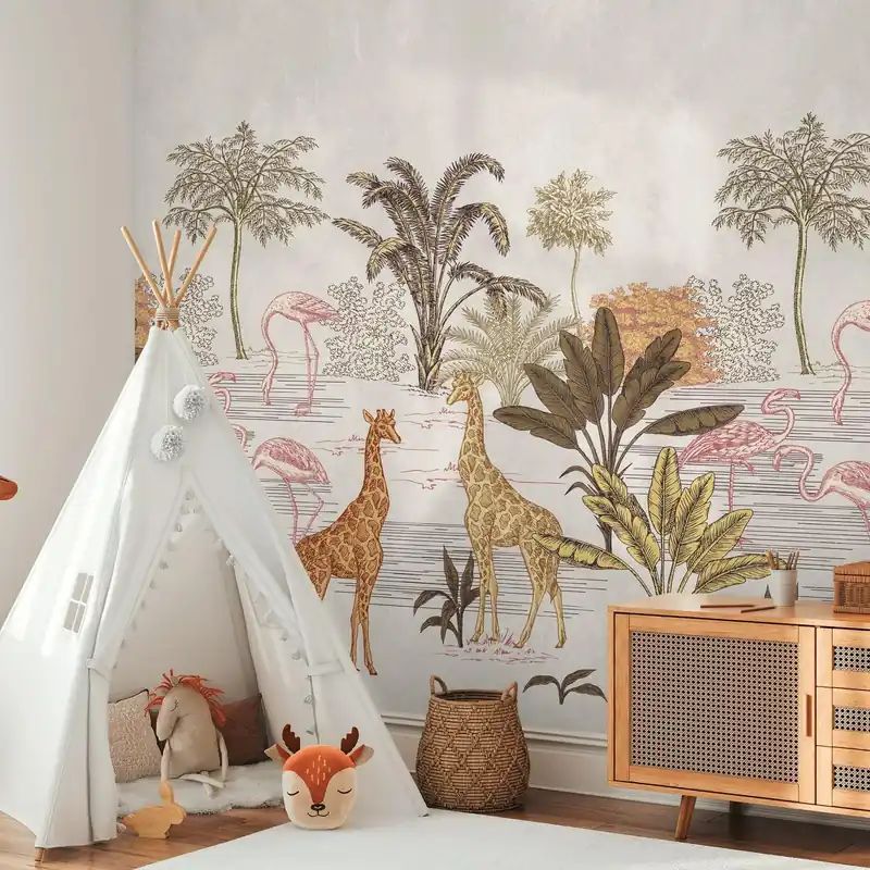 Highlight A.S. Creation Fototapete The Wall III 398751 Ein Motiv pro Rolle Tiere Creme Beige