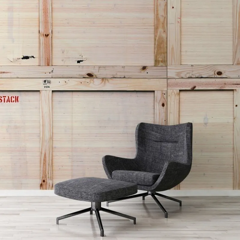 A.S. Creation AP Digital 3 AS471755 Fototapete Vlies 600 x 250 cm Holz Beige Neuheit