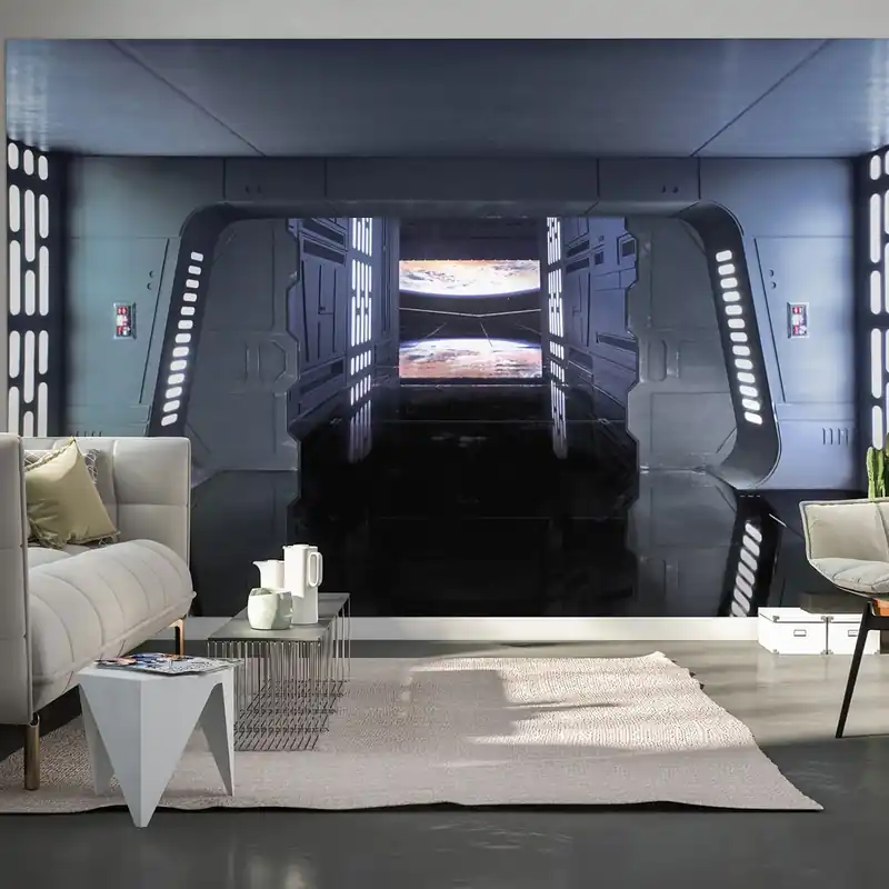 Komar Fototapete Star Wars Todesstern Floor 250 x 400 cm Vlies Superwaffe Galaktisches Imperium Top-Angebot