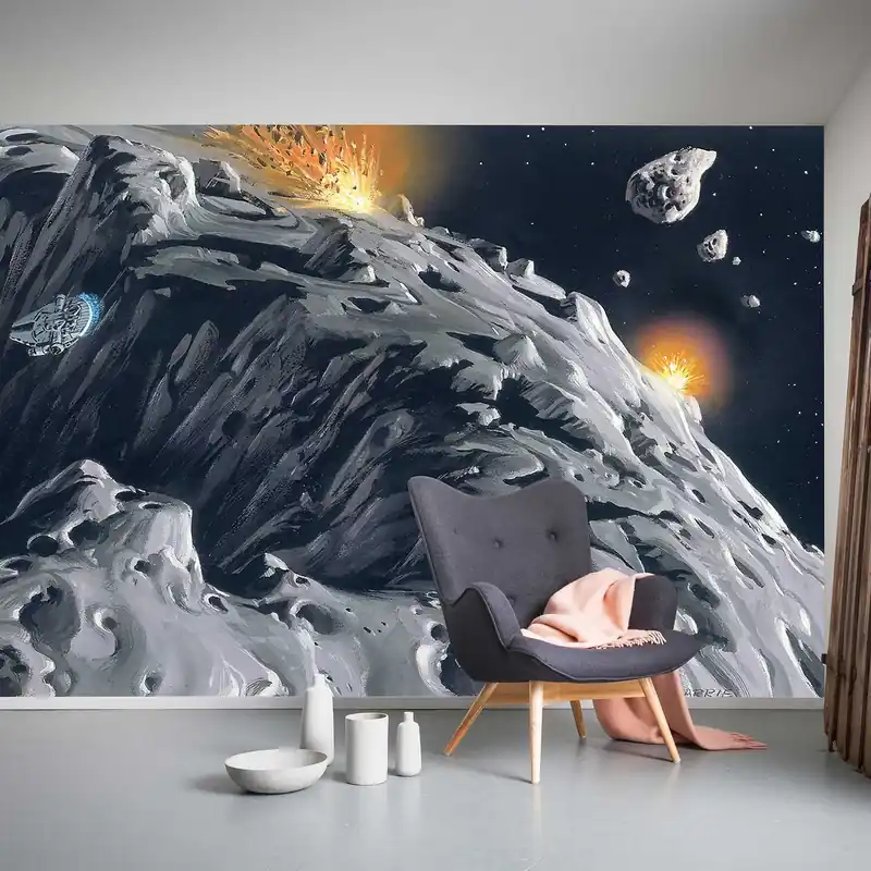 Komar Fototapete Star Wars Asteroid 250 x 500 cm Vlies Ralph McQuarries Idee Asteroid Universum Must-Have
