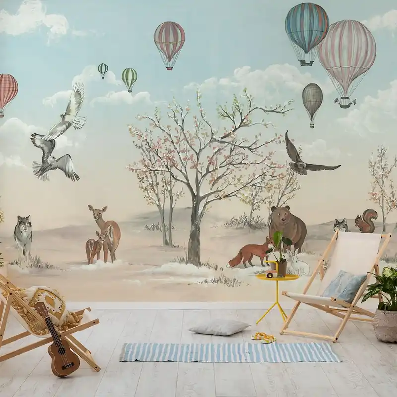Beliebt Komar Fototapete Wonder of Nature 280 x 450 cm Digitaldrucktapete Vlies Sanfte Farben Tiere