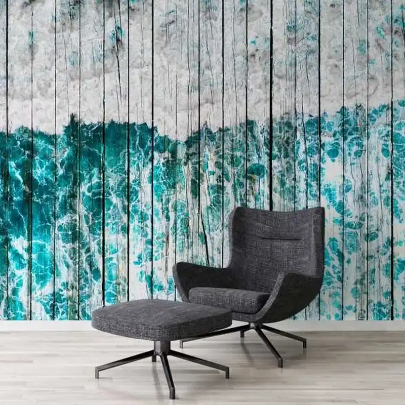 A.S. Creation Atelier 47 DD117345 Fototapete Vlies 400 x 270 cm Holz Blau Sonderaktion
