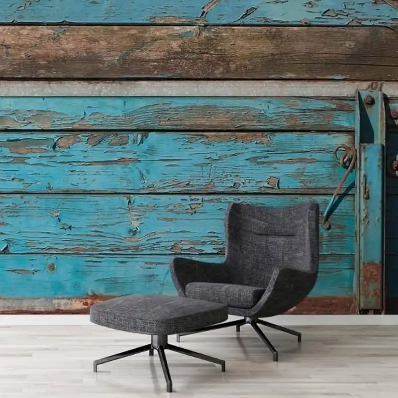 A.S. Creation AP Digital 3 AS471756 Fototapete Vlies 600 x 250 cm Holz Blau Saisonangebot