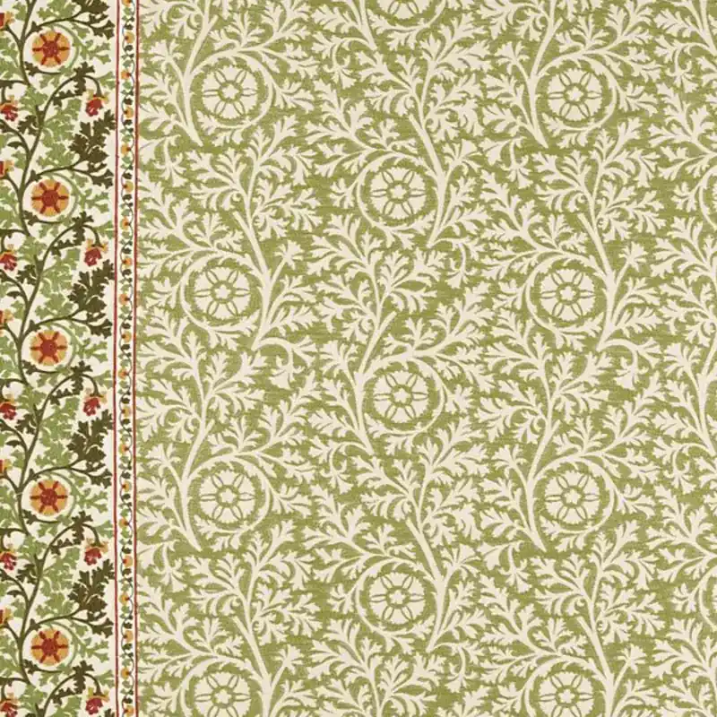 Heißes Angebot Stoff Chamomille Embroidery Morris and Co