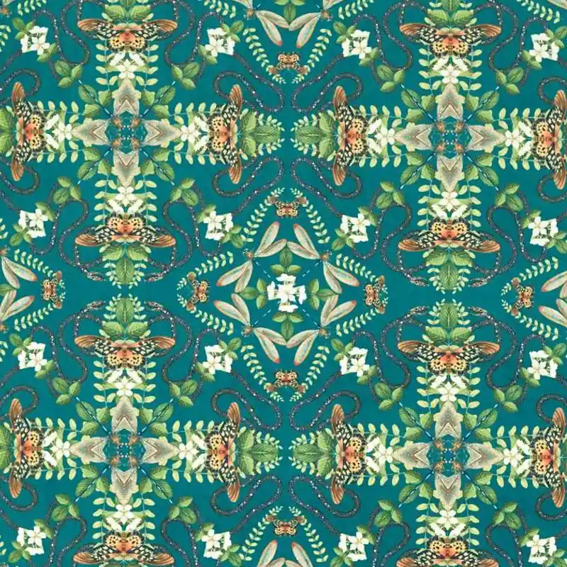 Samt Emerald Forest Clarke and Clarke Heißes Angebot