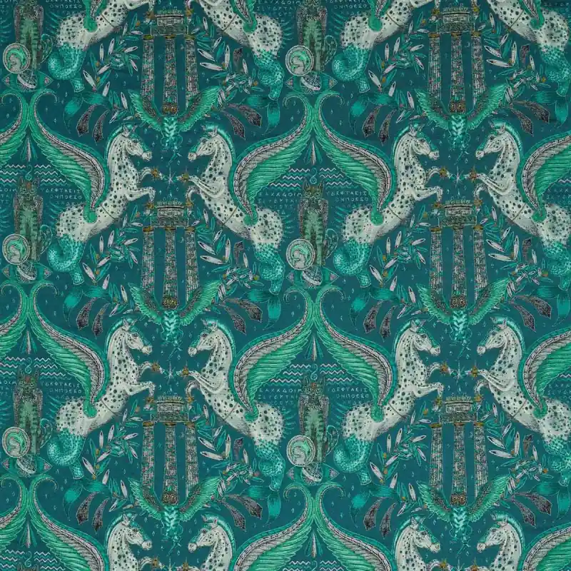 Stoff Odyssey Mythos Jacquard Emma J. Shipley by Clarke and Clarke Versand Am Gleichen Tag