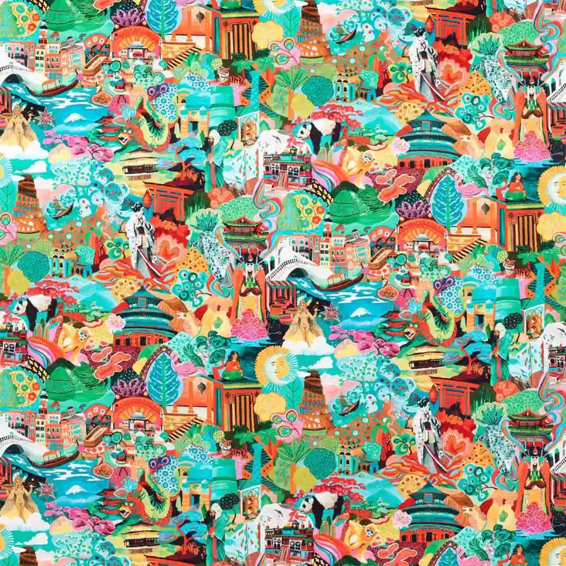 Billig Samt Journey of Discovery Harlequin