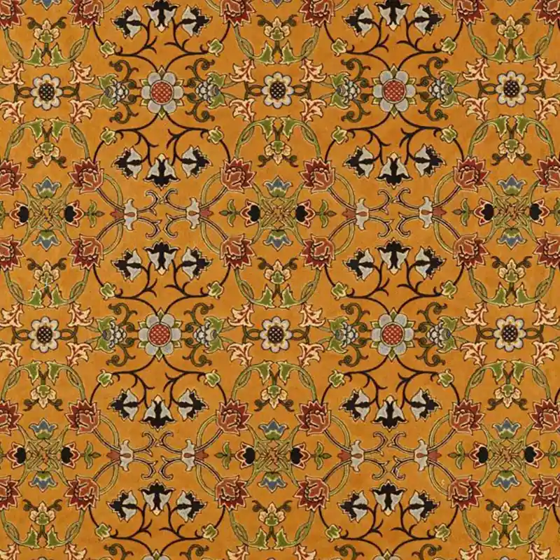 Stoff Persian Scroll Embroidery Morris and Co Ausverkauf